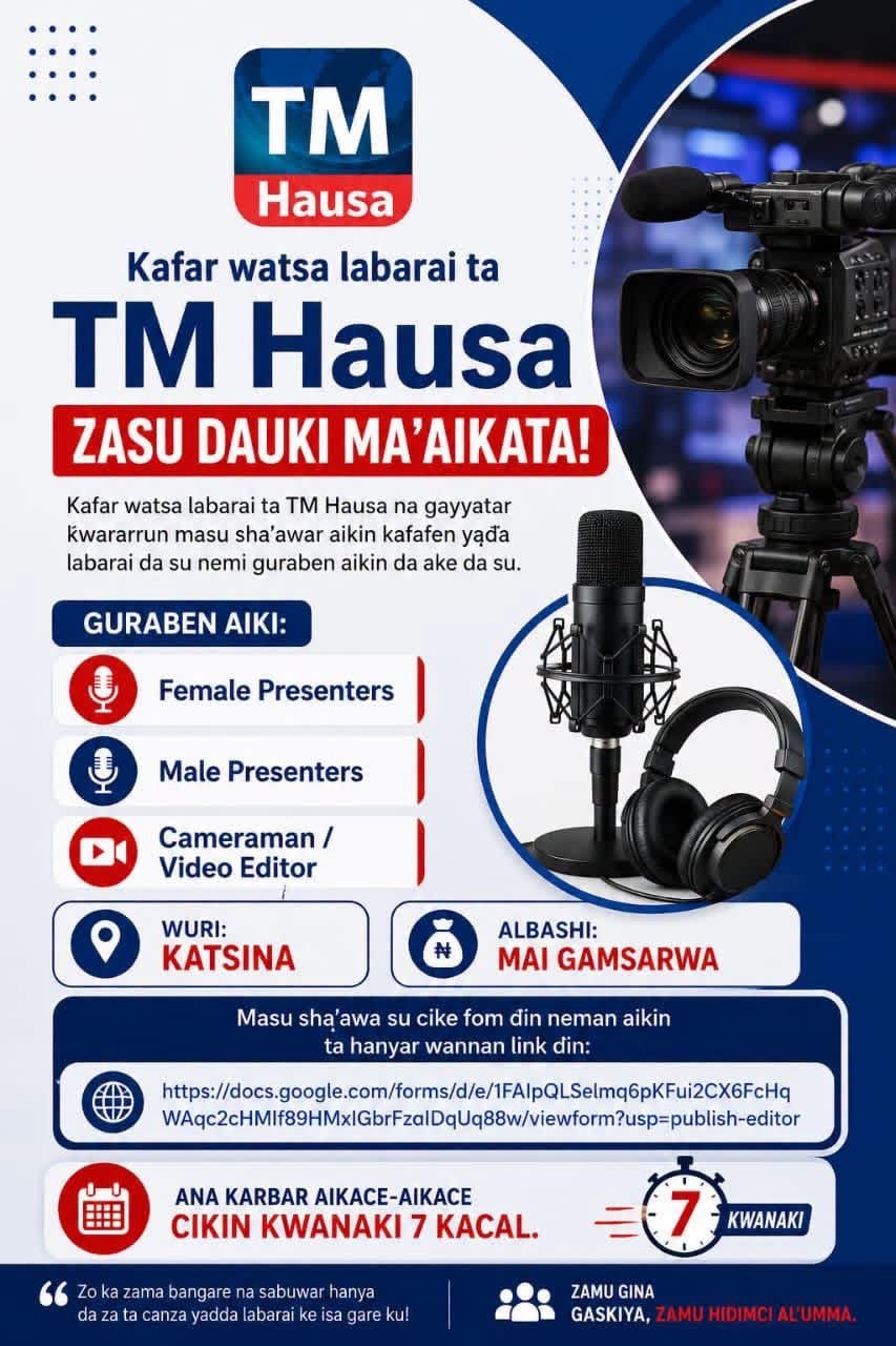 TM HAUSA RECRUITMENT