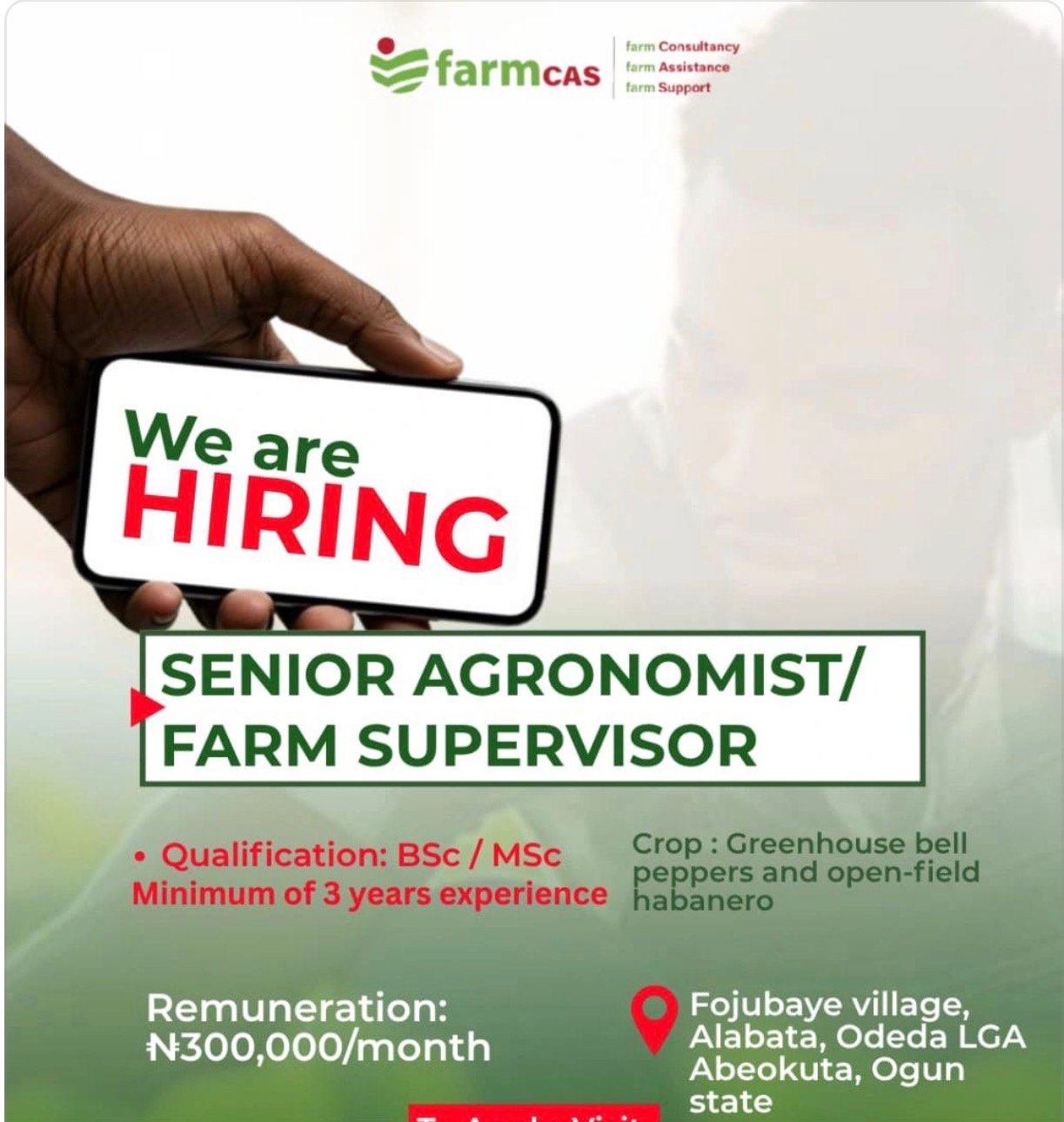 FARM RECRUITMENT