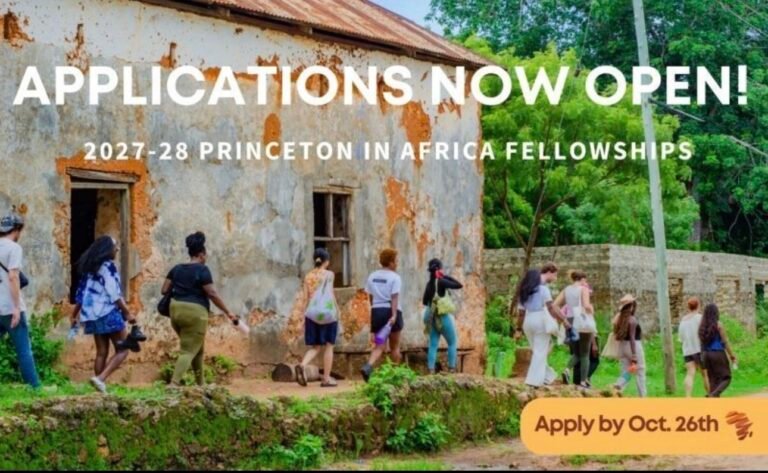 PRINCETON IN AFRICA FELLOWSHIP