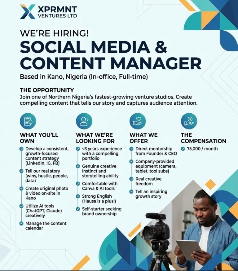 Manager job