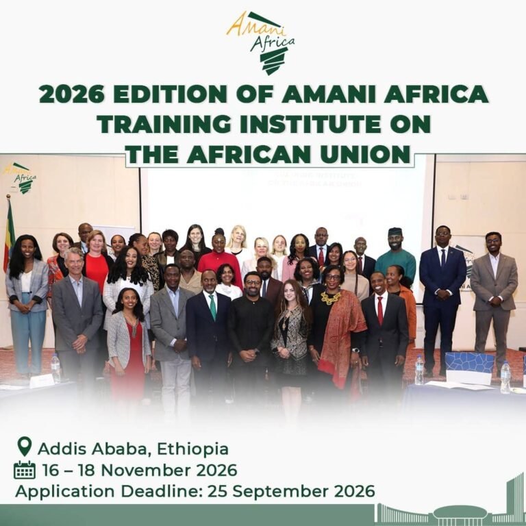 AMANI AFRICA TRAINING INSTITUTE 2026 ON THE AFRICAN UNION