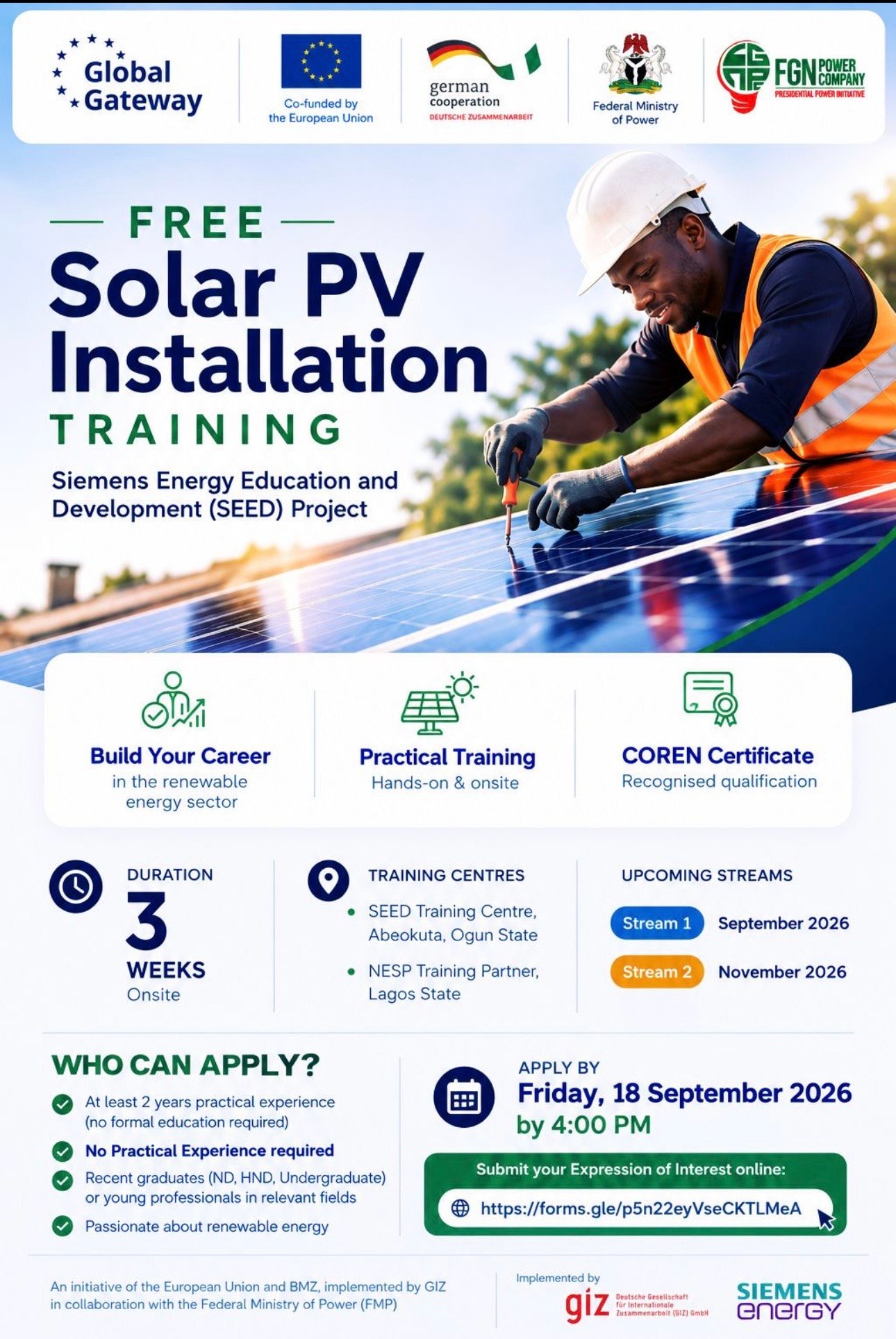 FREE SOLAR TRAINIG