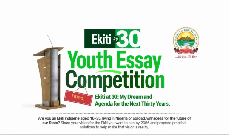 EKITI STATE AT 30 YOUTH ESSAY COMPETITION