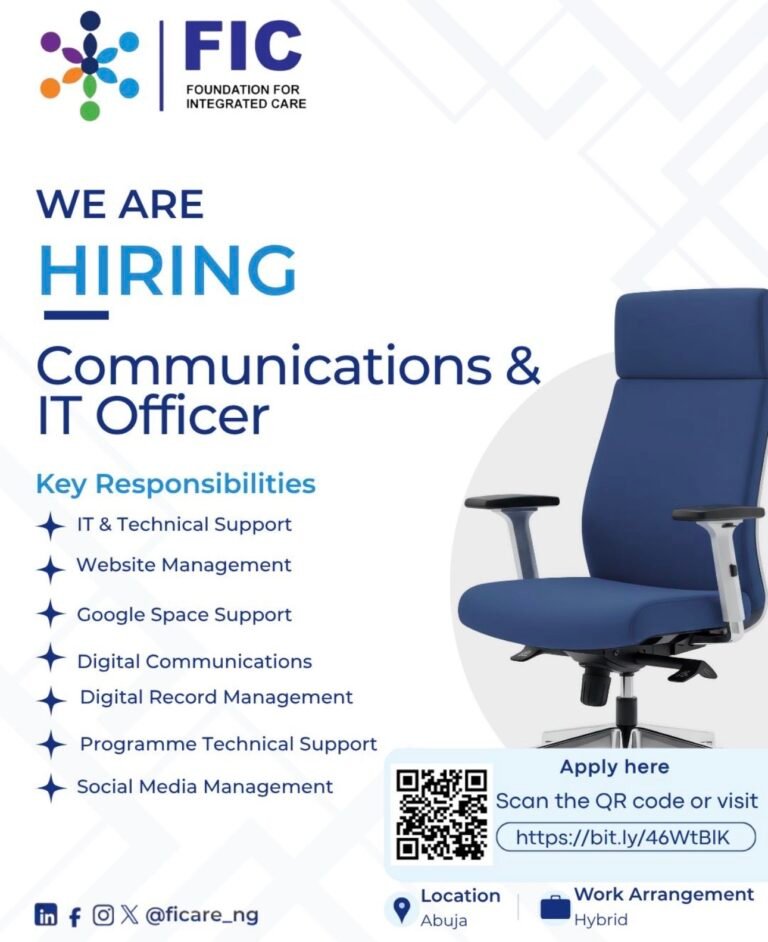 Jobs at FOUNDATION FOR INTEGRATED CARE FIC