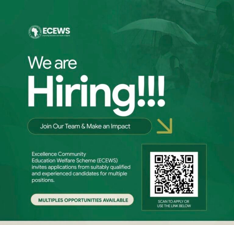 Multiple openings at The Excellence Community Education Welfare Scheme Ltd/Gte ECEWS