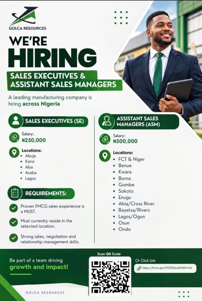 Vacancies at Golca Resources