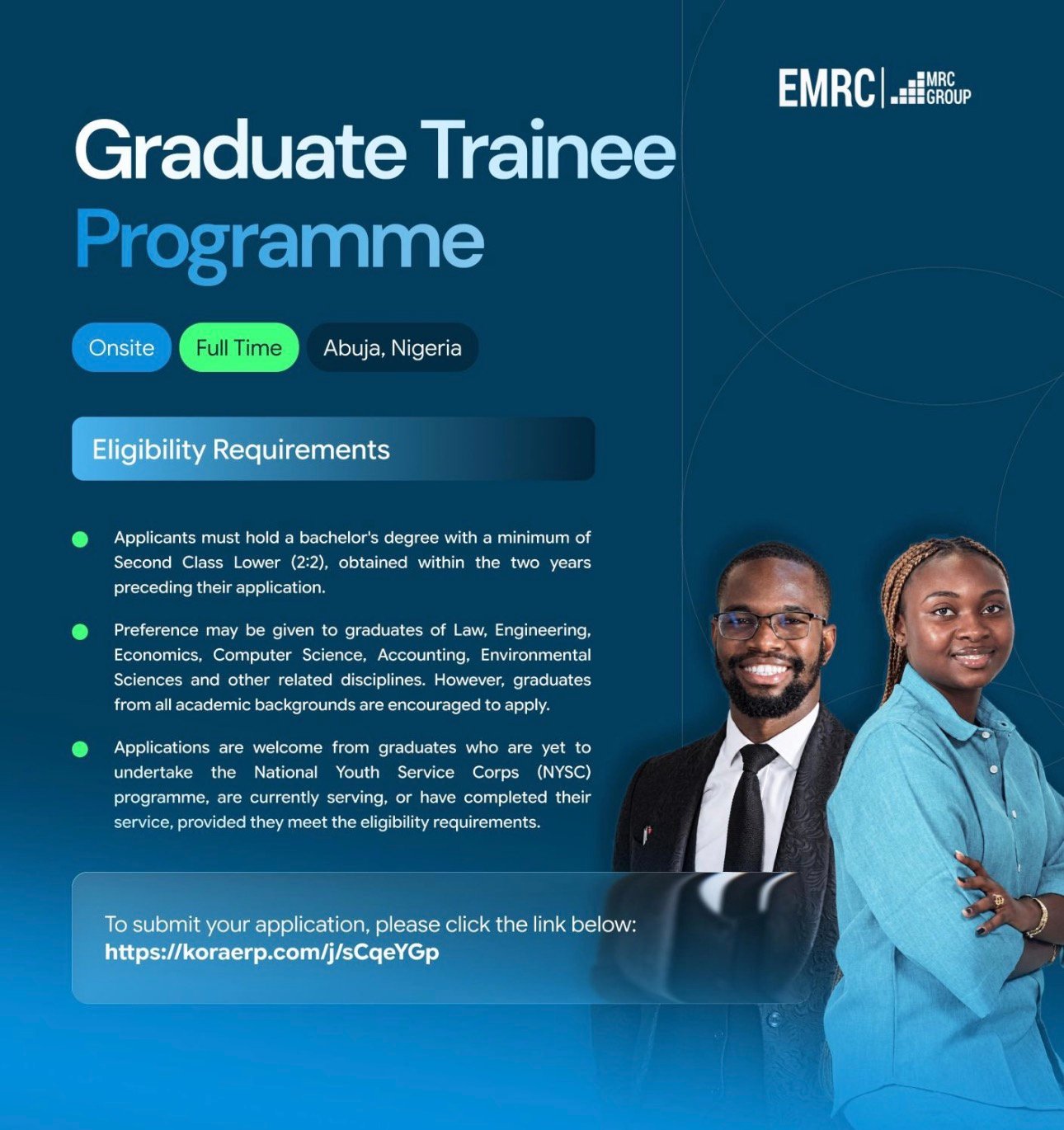 EMRC GRADUATES TRAINEE PROGRAMME